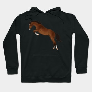 Jumping Bay Horse Hoodie